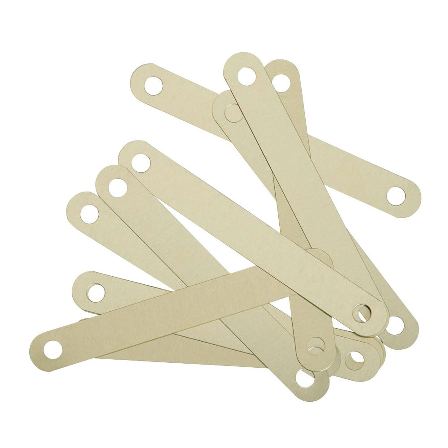 MOOG & LANGENSCHEIDT Deckleisten für Hefter messing | 13708 | 1 Pack = 100 St.