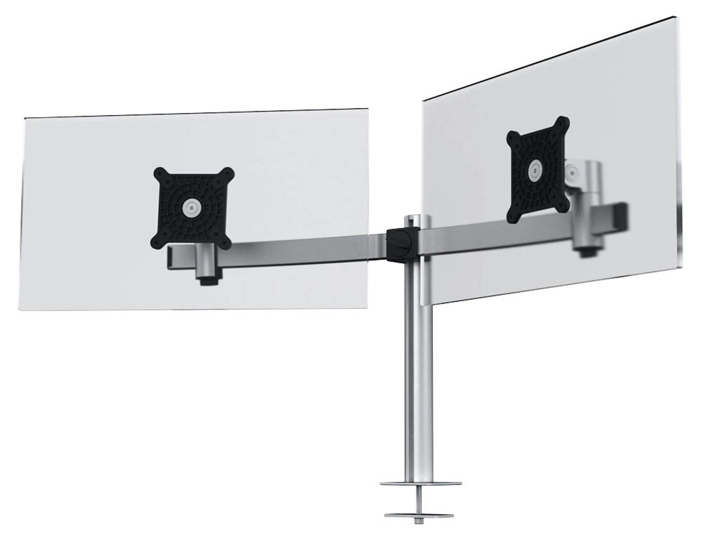 DURABLE Monitor-Halterung silber für 2 Monitore,