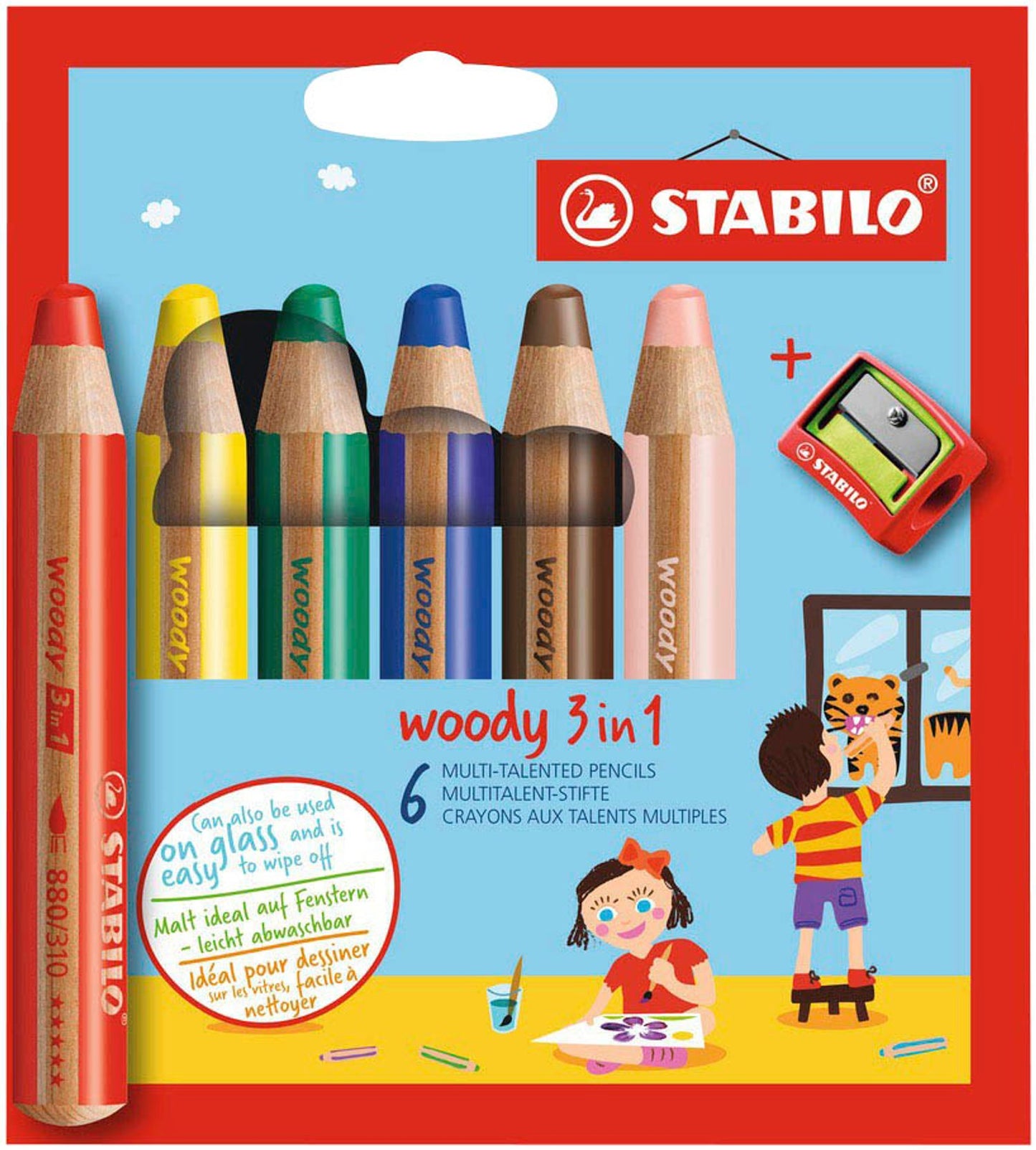 STABILO woody 3 in 1 Malset farbsortiert