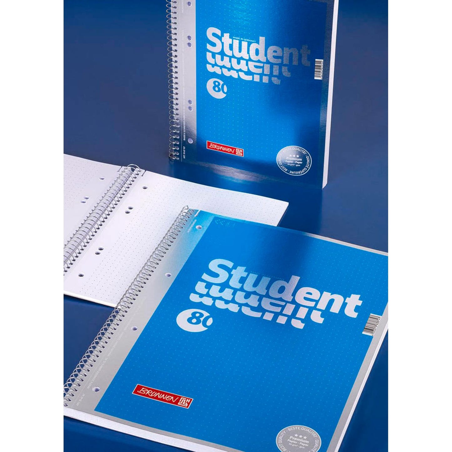 BRUNNEN Collegeblock Student Premium Kleinformat punktraster DIN A5 ohne Rand | 1067157