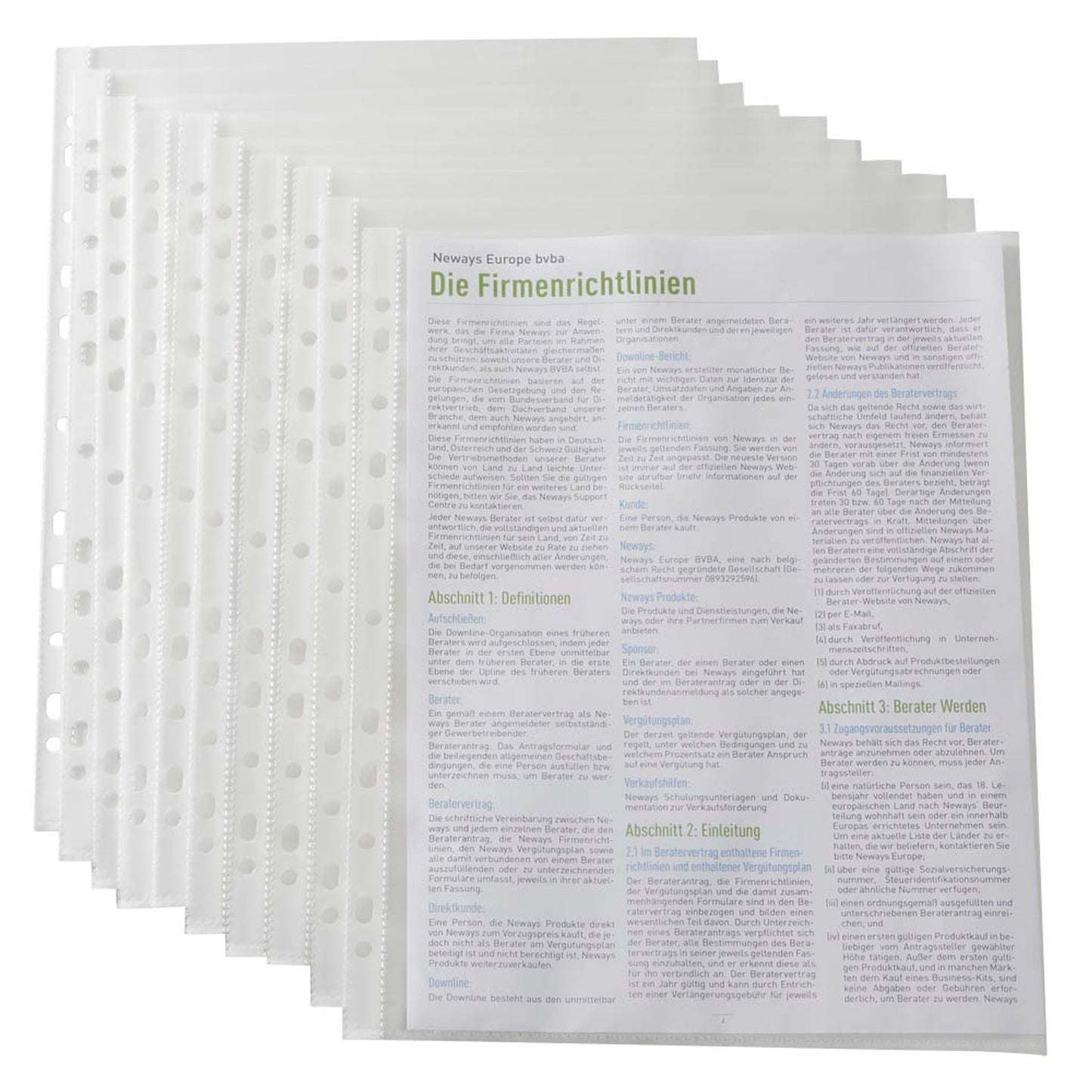 RAPESCO® Prospekthüllen DIN A4 transparent genarbt 0,06 mm | 1104 | 1 Pack = 100 St.