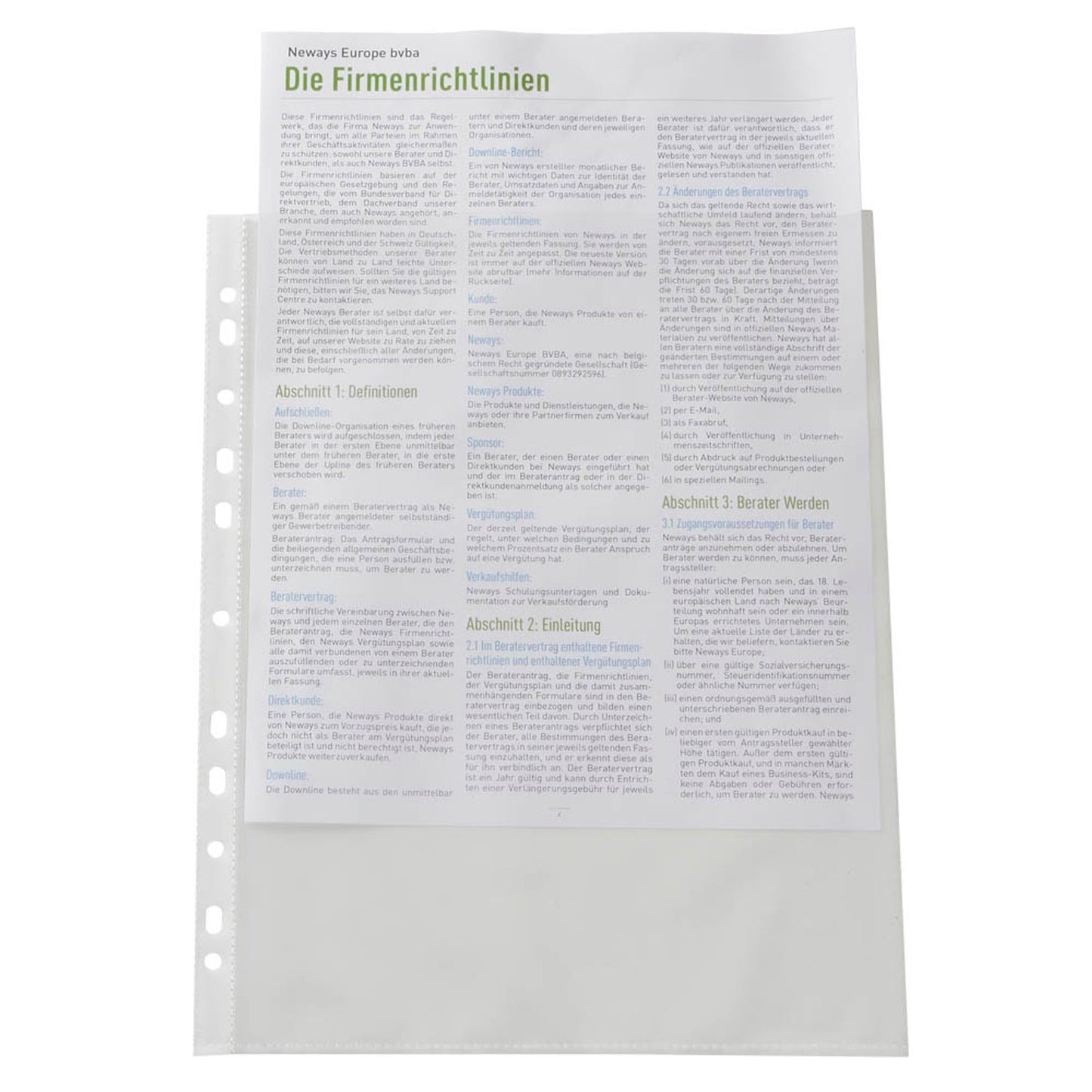 RAPESCO® Prospekthüllen DIN A4 transparent genarbt 0,06 mm | 1104 | 1 Pack = 100 St.