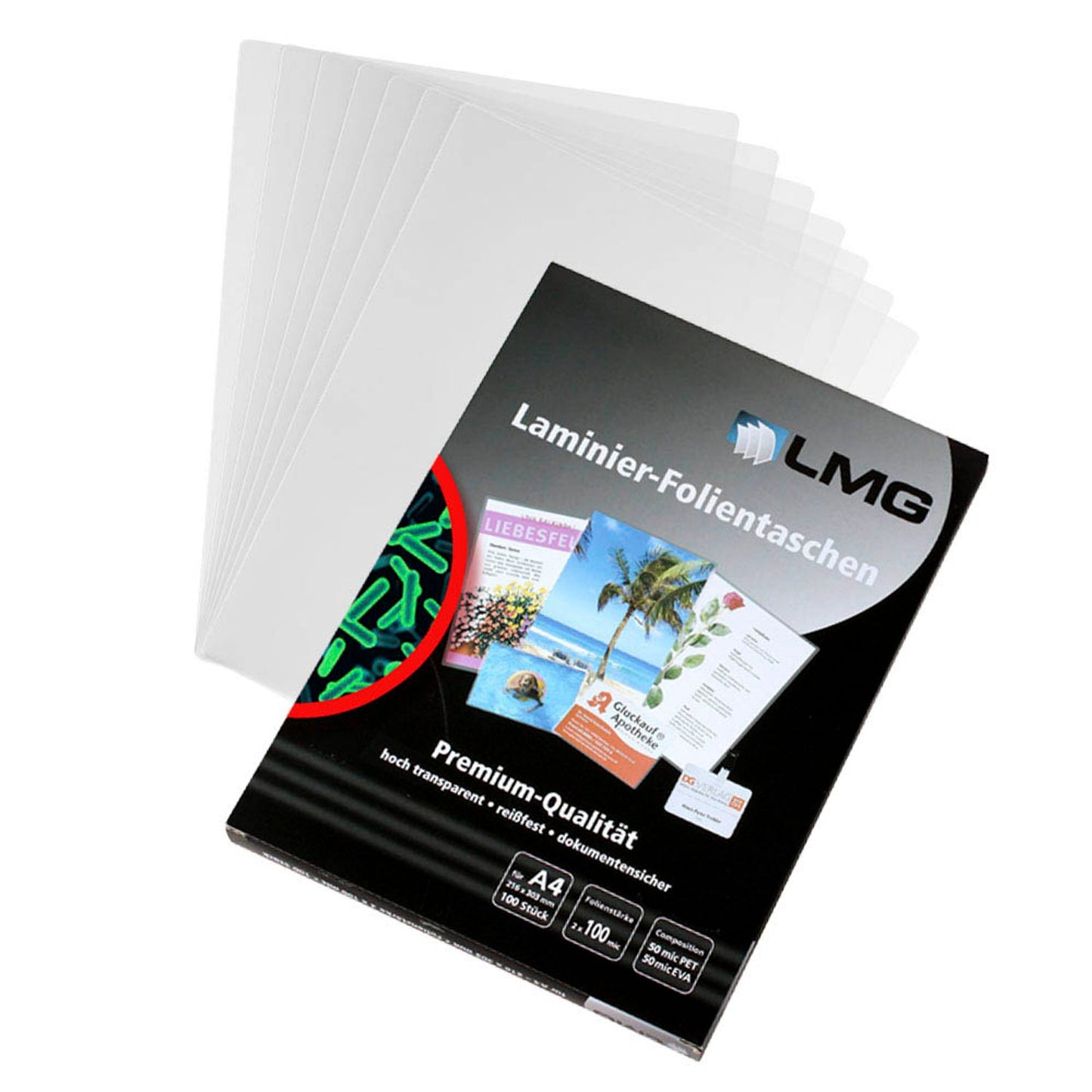 100 LMG Laminierfolien glänzend für A 100 micron