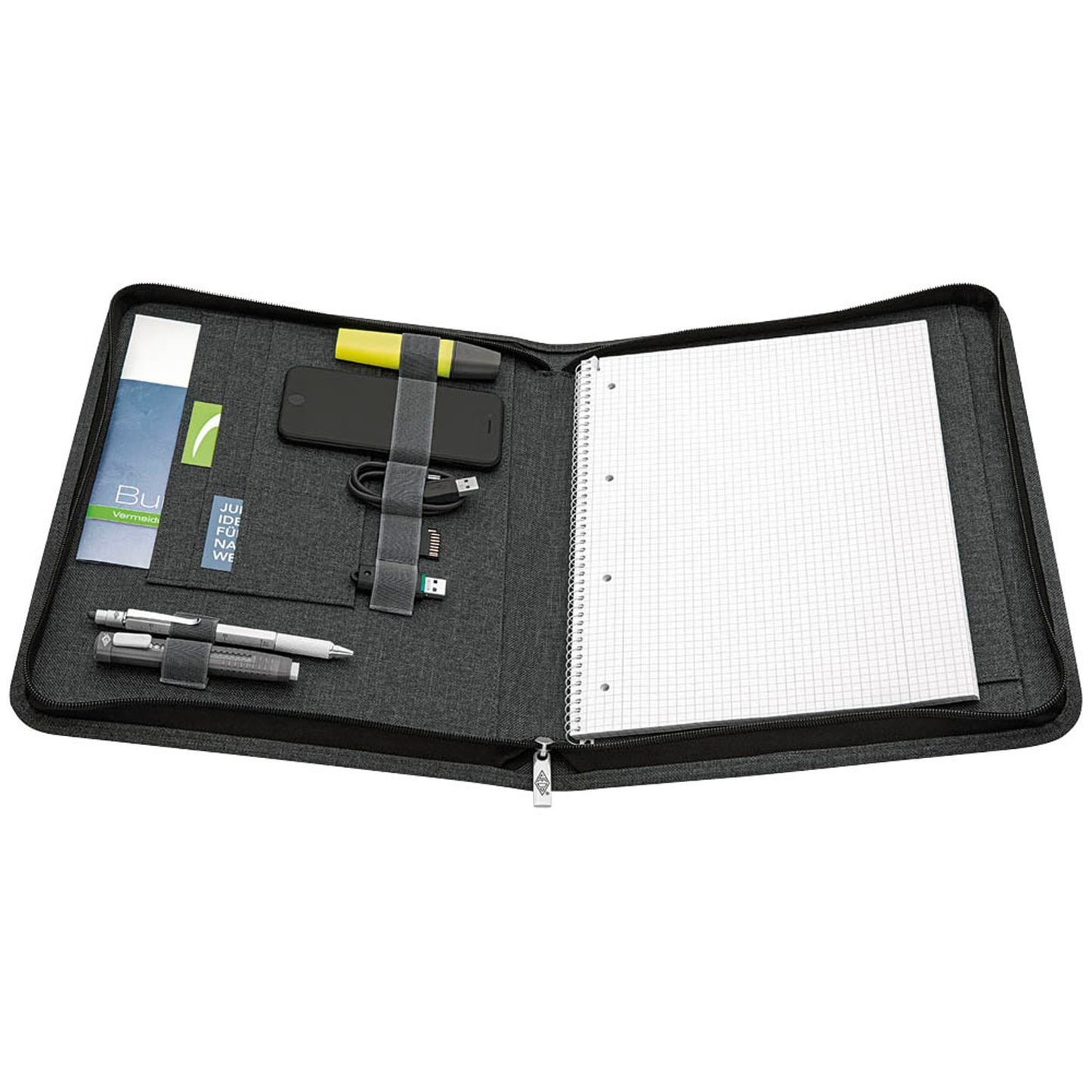 WEDO Konferenzmappe COLLEGE Kunstfaser DIN A4 grau | 58351412