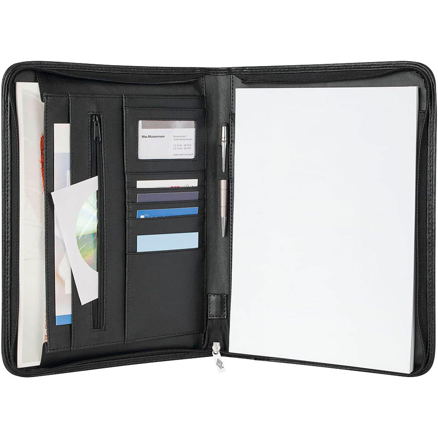 WEDO Konferenzmappe ELEGANCE Lederimitat DIN A4 schwarz | 5854301