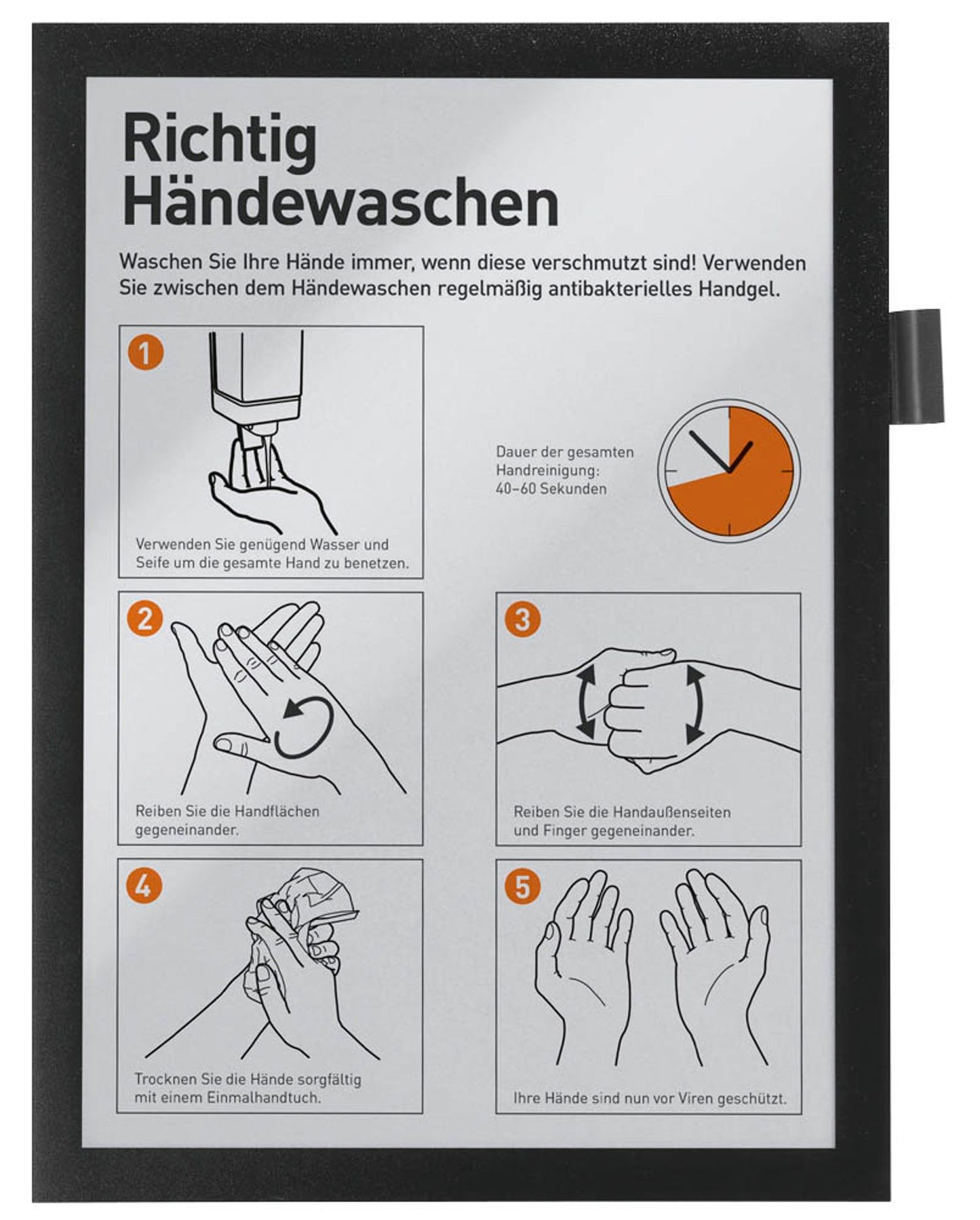 DURABLE Magnetrahmen selbstklebend DURAFRAME NOTE A4, 1 St.