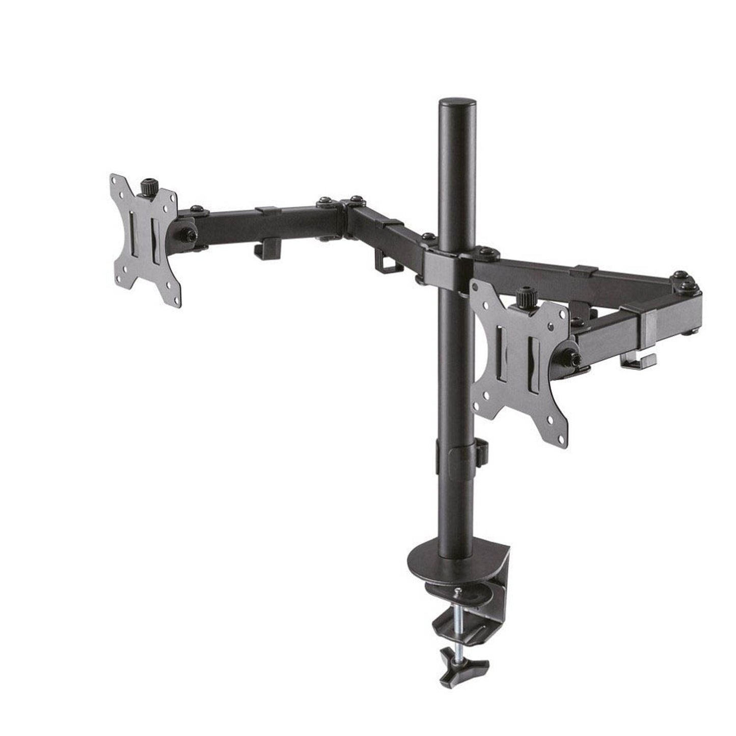 Neomounts Monitor-Halterung schwarz für 2 Monitore, Tischklemme, Tischbohrung | FPMA-D550DBLACK