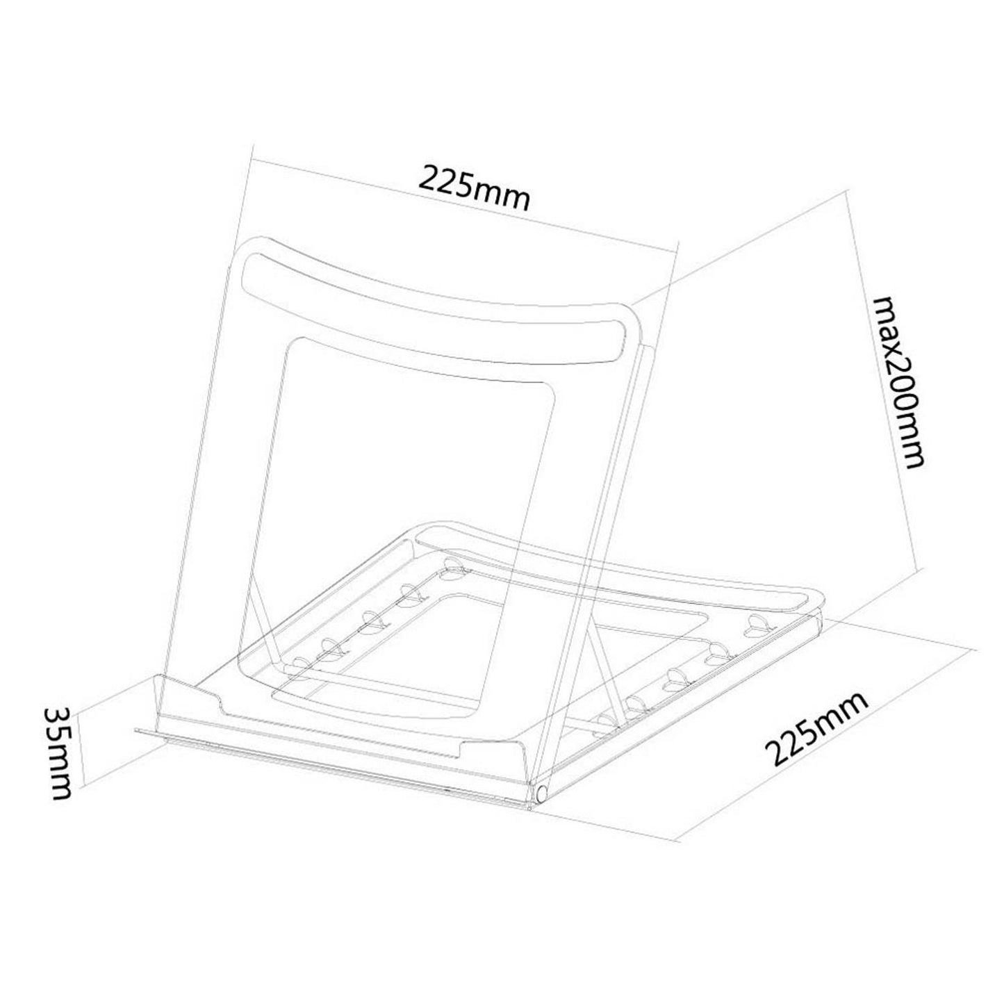 Neomounts Notebook-Ständer NSLS075 schwarz | NSLS075BLACK