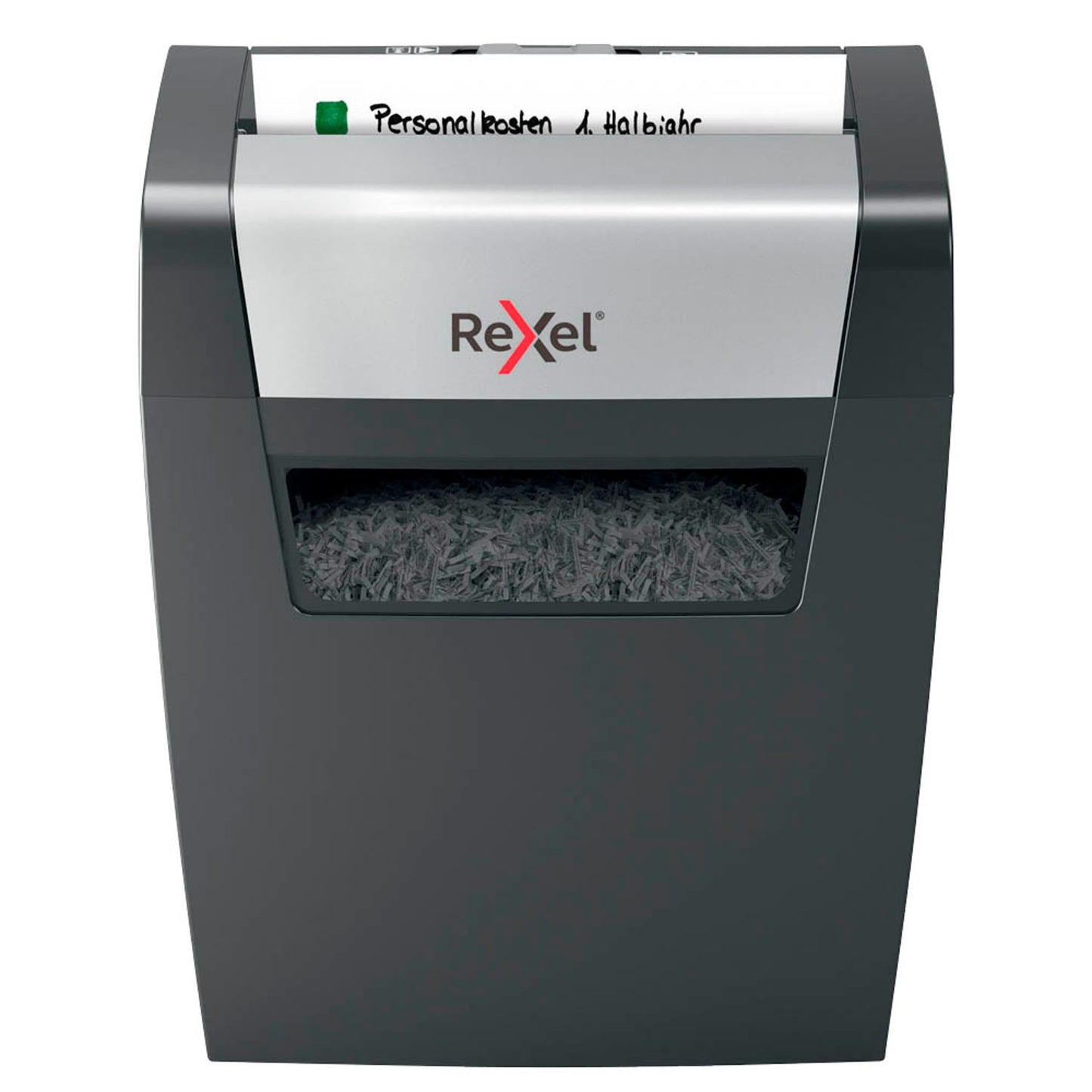 Rexel Momentum X406 Aktenvernichter mit Partikelschnitt P-4, 4 x 28 mm, bis , schwarz | 2104569EU