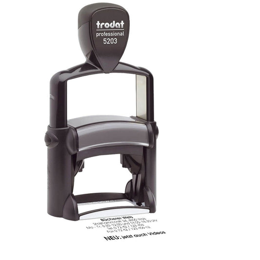trodat Textstempel, individualisierbar Professional 5203 selbstfärbend schwarz ohne Logo | 604855