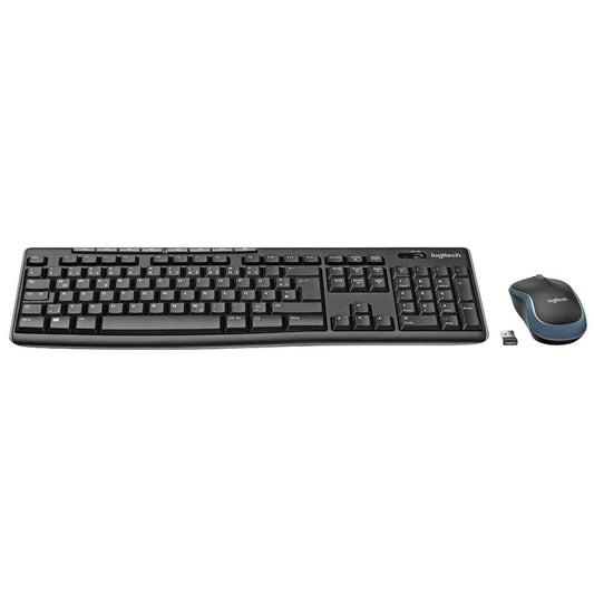 Logitech MK270 Tastatur-Maus-Set kabellos schwarz, grau | 920-004511