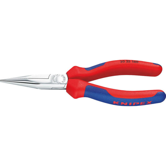 KNIPEX Flachrundzange Langbeck verchromt 16,0 cm | 30 25 160