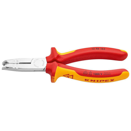 KNIPEX Abisolierzange VDE verchromt 16,5 cm | 13 46 165