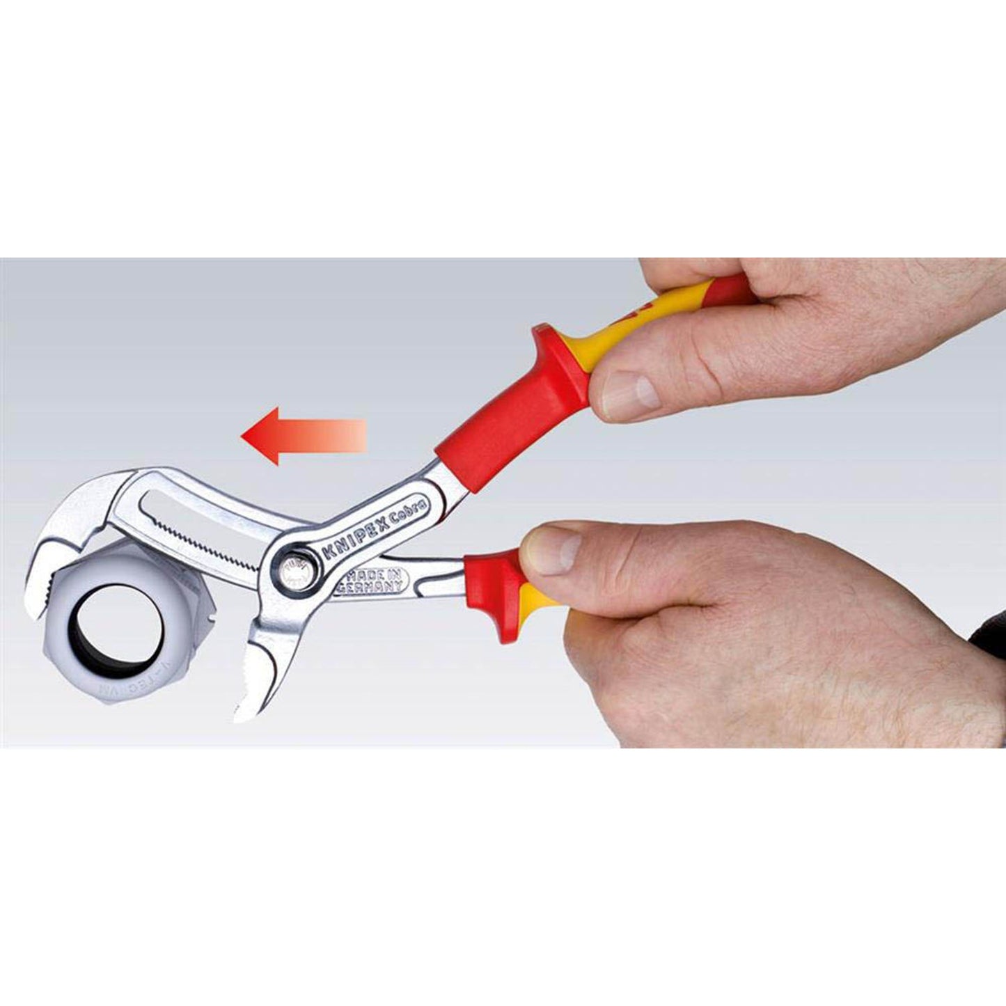 KNIPEX Wasserpumpenzange Cobra® VDE verchromt 25,0 cm | 87 26 250