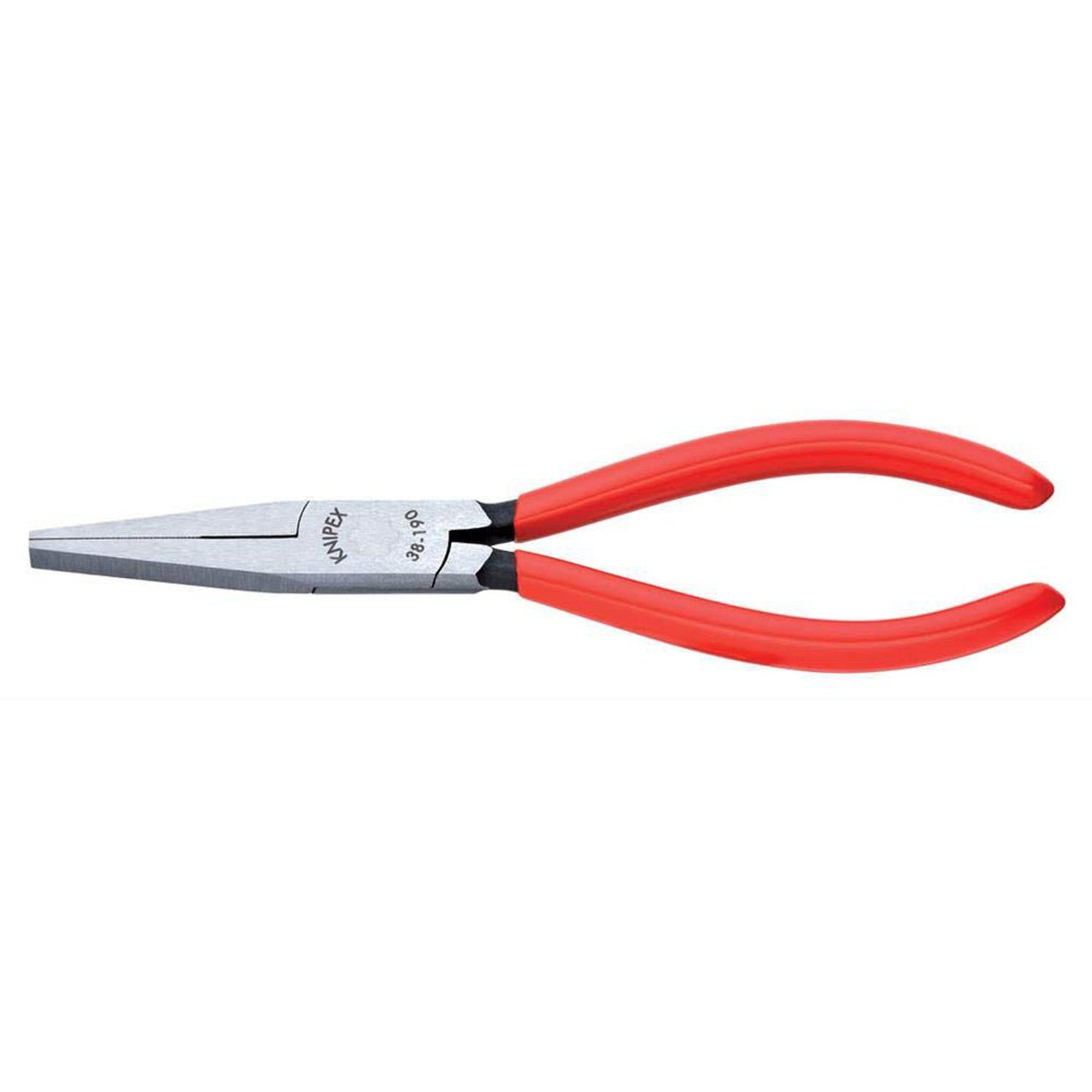 KNIPEX Feinmechanikerzange poliert, flach-breite Backen 19,0 cm | 38 41 190