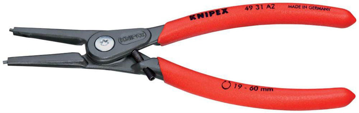 KNIPEX Sicherungsringzange Außen 49 31 atramentiert, Öffnungsbegrenzung