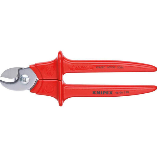 KNIPEX Kabelschere VDE poliert 23,0 cm | 95 06 230