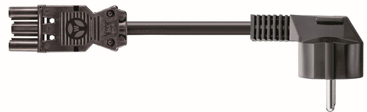 BACHMANN GST18 Netzkabel schwarz, 1 St.
