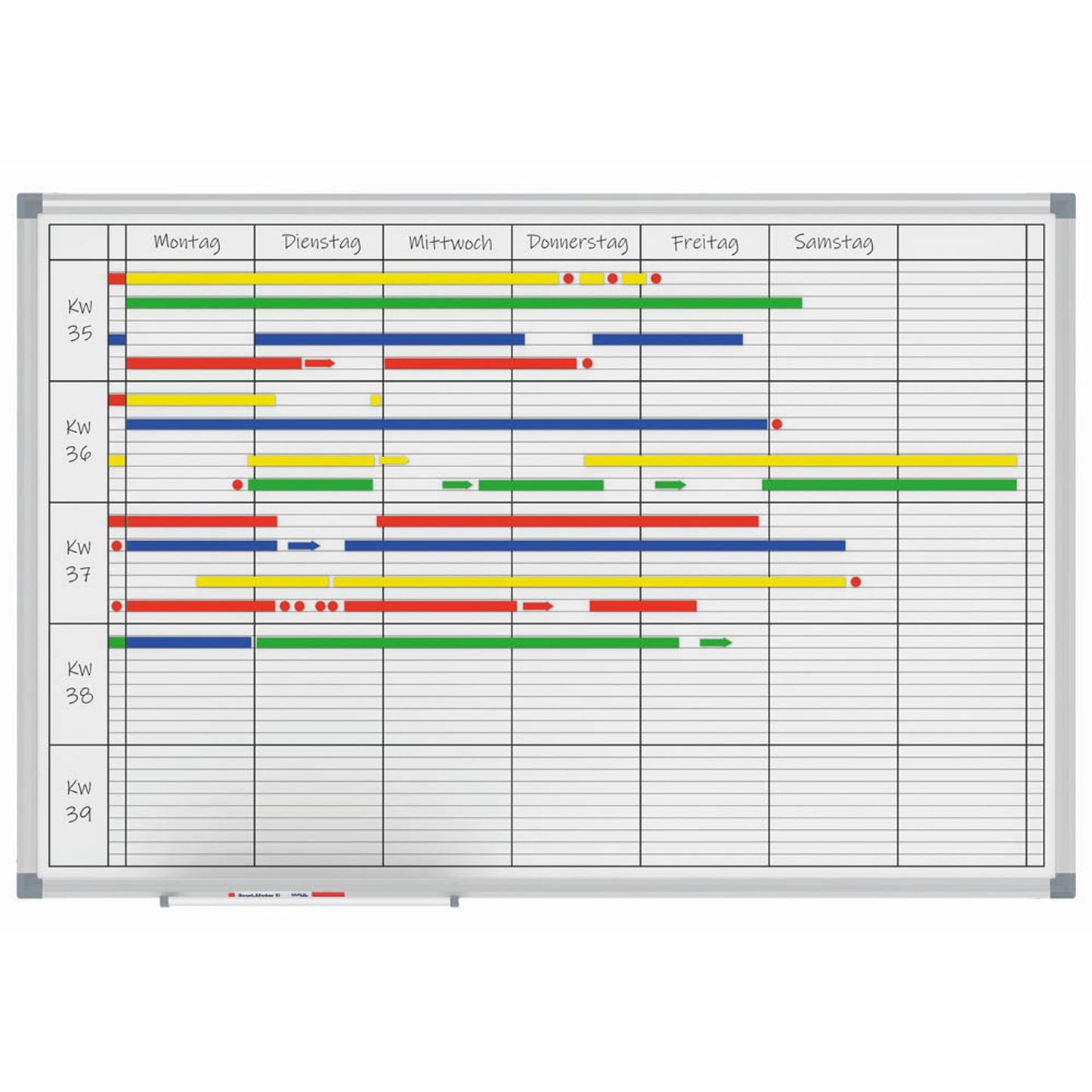 MAUL office Wochenplaner, blanko 90,0 x 60,0 cm | 6466284