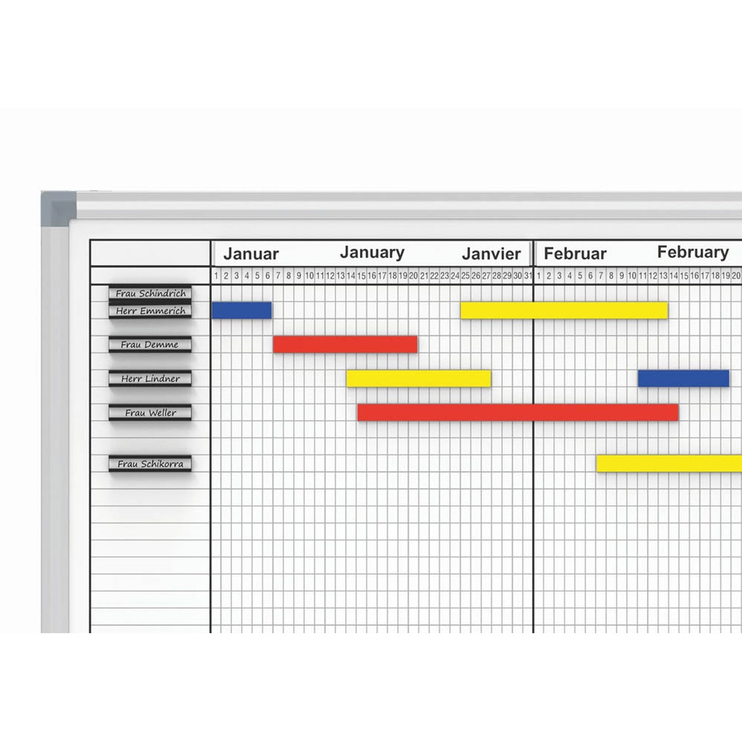 MAUL office Jahresplaner, blanko 150,0 x 100,0 cm | 6466784