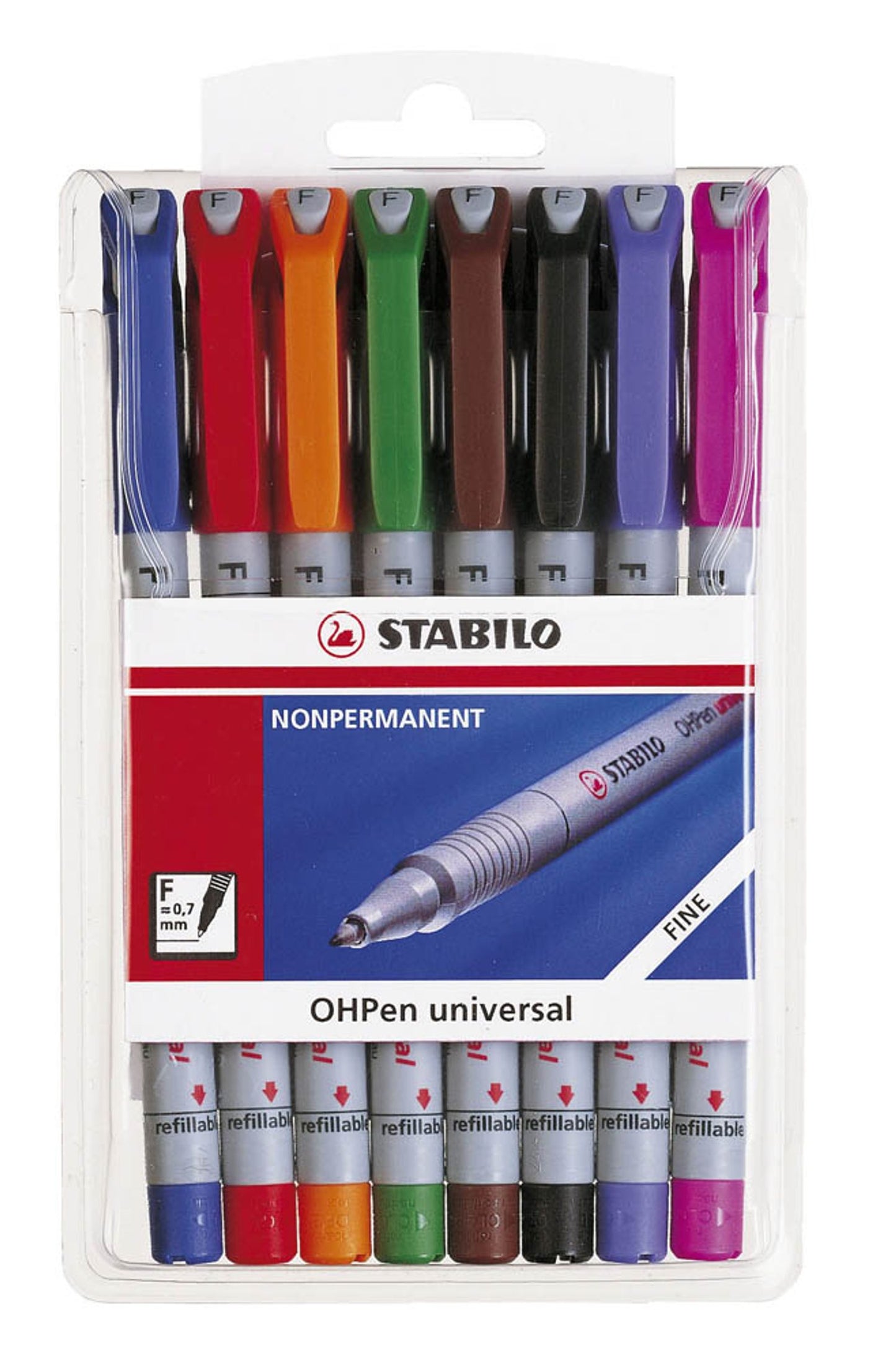 STABILO OHPen Folienstifte-Set farbsortiert 8 St.