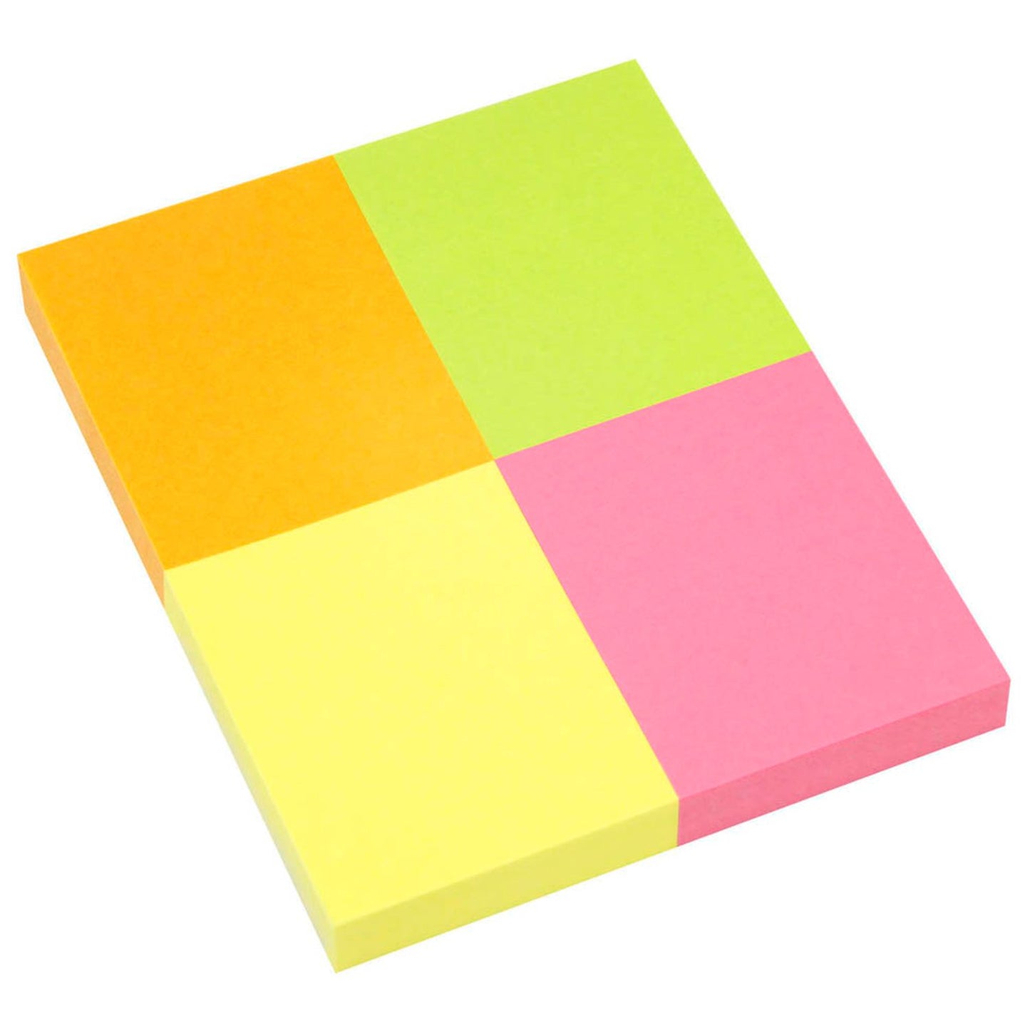 inFO Box Haftnotizen farbsortiert, 4 Blöcke | 1651-39BOX | 1 Pack = 4 Blöcke
