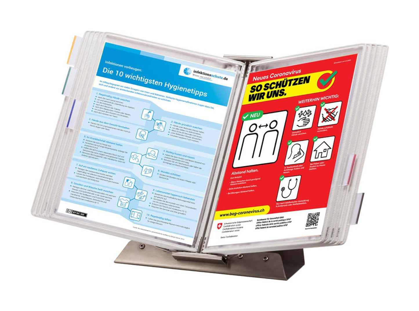 tarifold Sichttafelsystem Sterifold DIN A4 mit 10 St. Sichttafeln