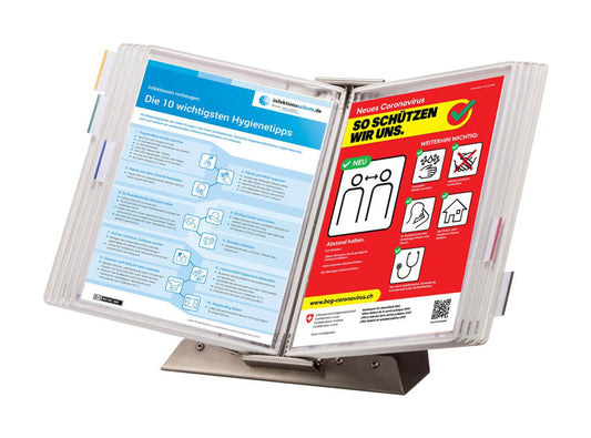 tarifold Sichttafelsystem Sterifold DIN A4 mit 10 St. Sichttafeln