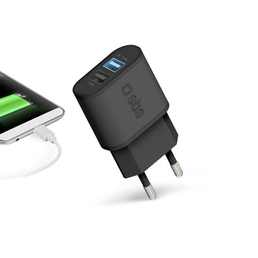 sbs Ladeadapter schwarz, 11 Watt | TETR2USB21AFAST