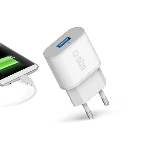 sbs Ladeadapter weiß, 10 Watt | TETR1USB2AWFAST
