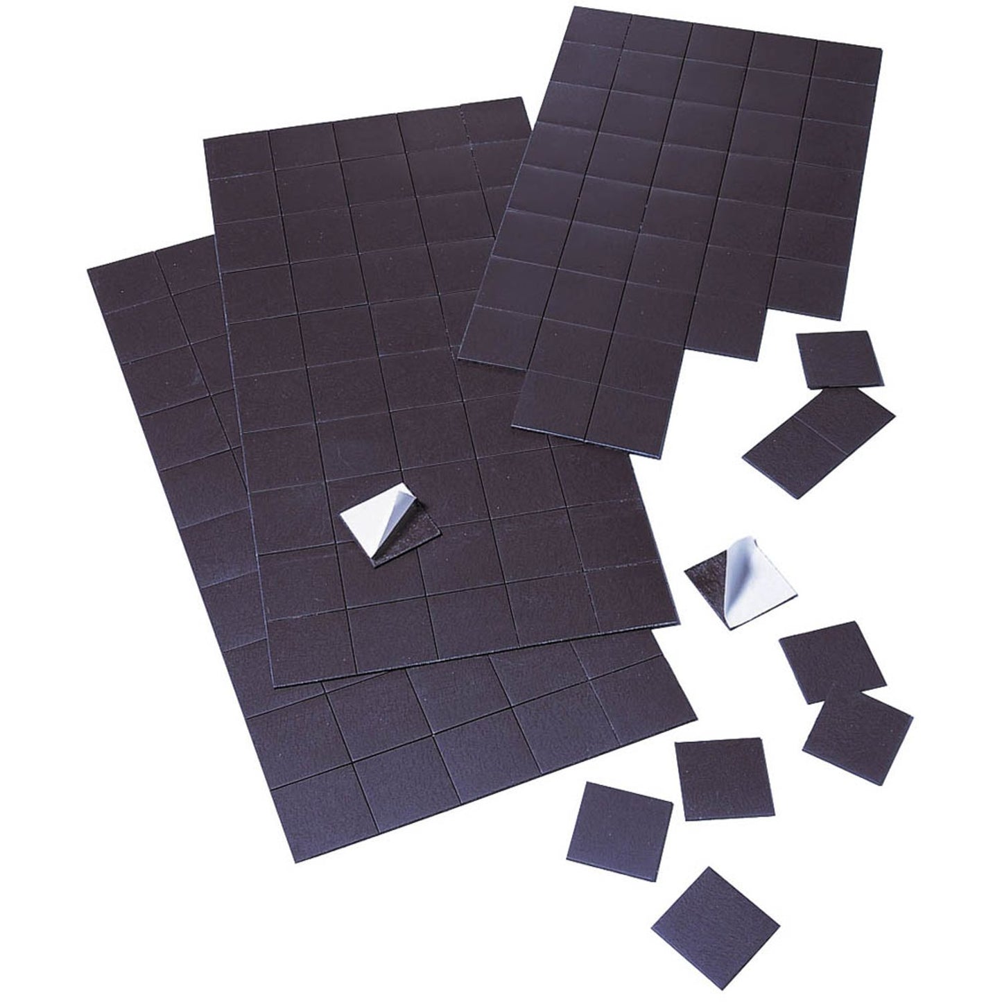 FRANKEN Magnetplättchen, selbstklebend schwarz, Metall | MPL22SB | 1 Pack = 50 St.