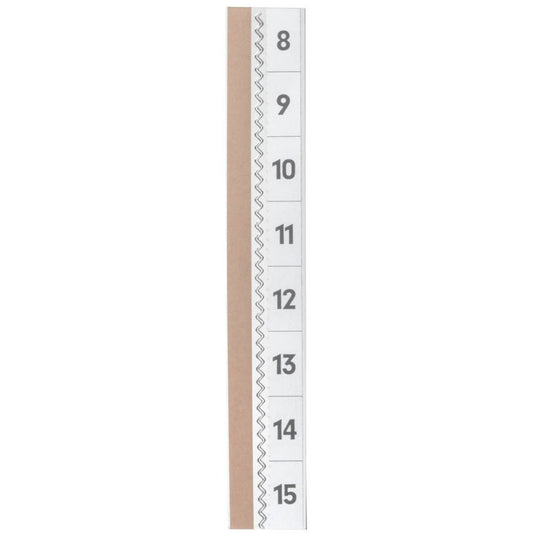 DURABLE Vollsichtreiter selbstklebend TABFIX transparent | 8402-19 | 1 Pack = 5 St.