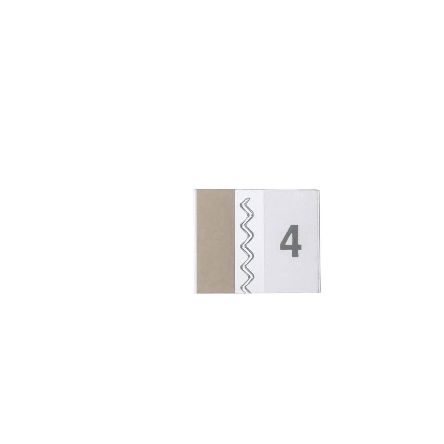 DURABLE Vollsichtreiter selbstklebend TABFIX transparent | 8402-19 | 1 Pack = 5 St.