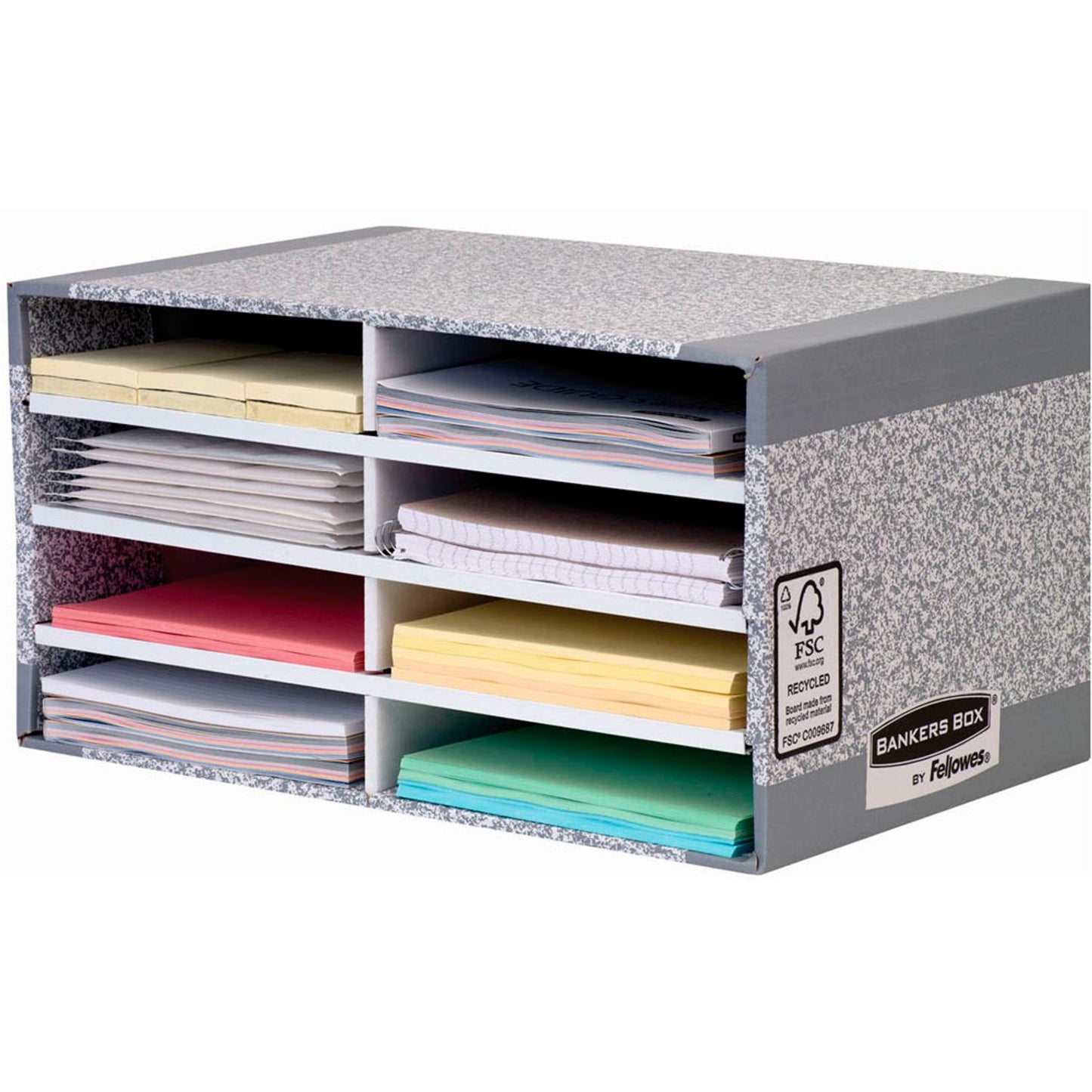 Fellowes Sortierstation grau mit 8 Fächer | 08750EU