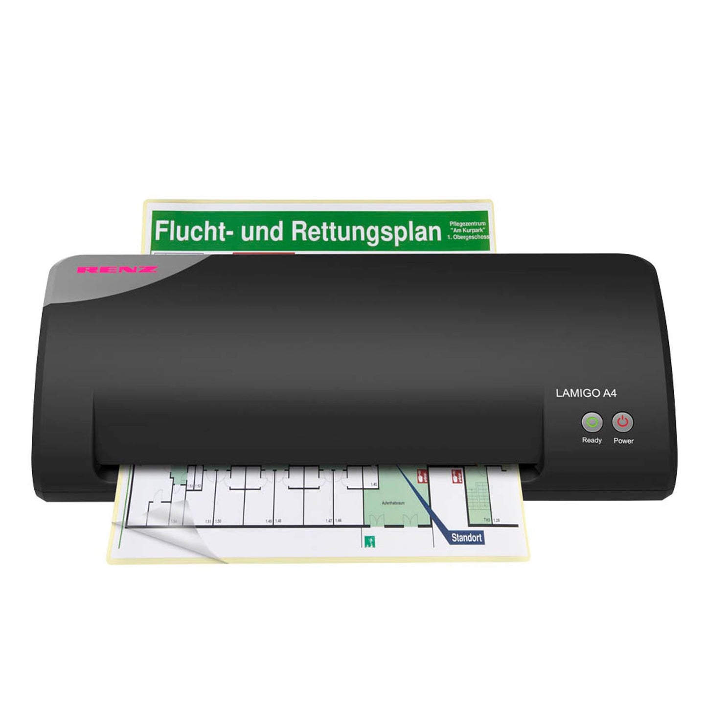 GENIE Laminierfolien glänzend für A4 80 micron selbstklebender Rücken | 12538 | 1 Pack = 25 St.