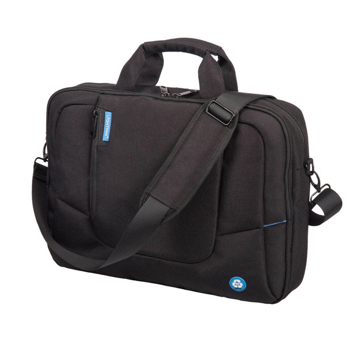 STOP® OCEAN PLASTIC Laptoptasche RPET Kunstfaser schwarz bis 43,2 cm (17 Zoll) | 46202
