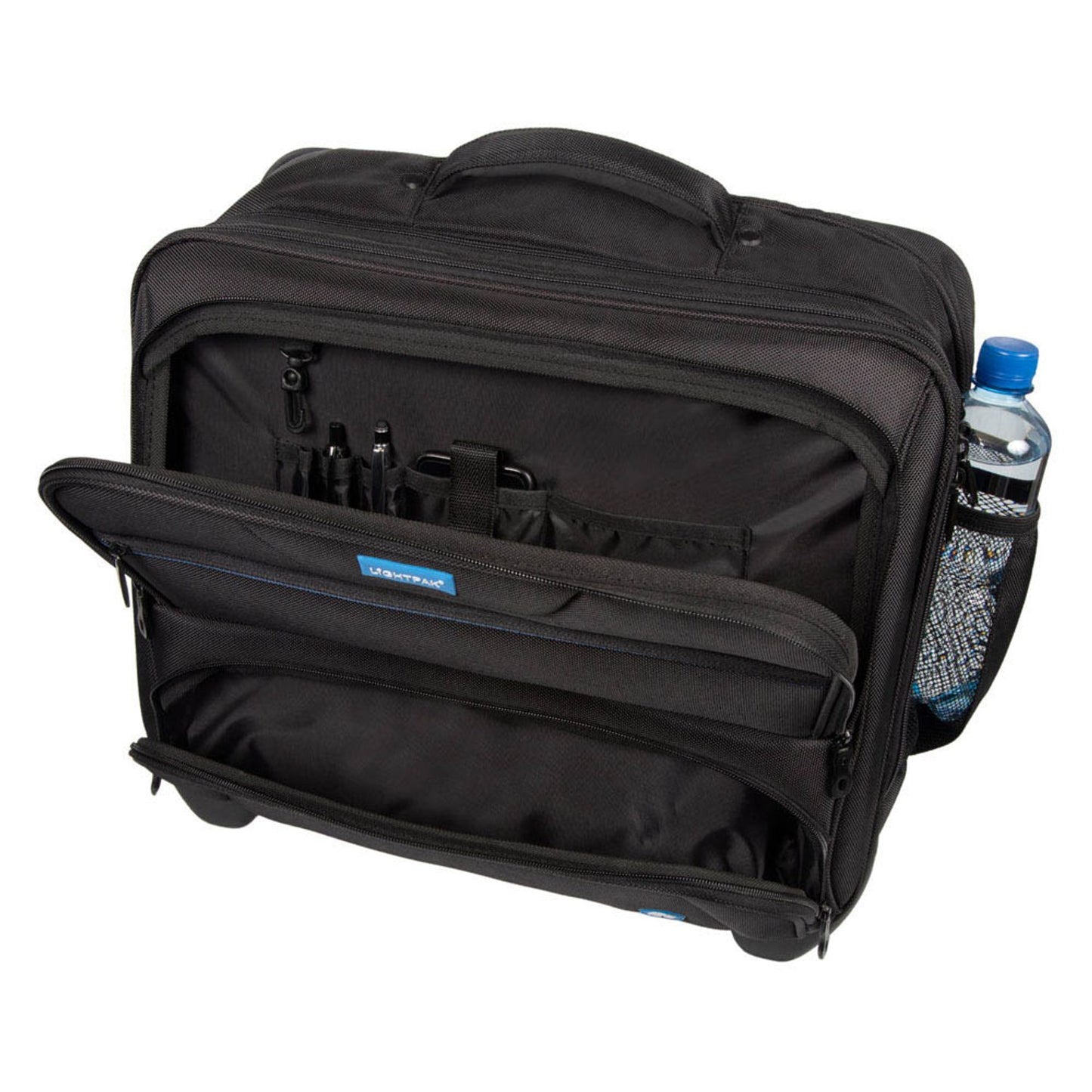 STOP® OCEAN PLASTIC Laptop-Trolley RPET Kunstfaser schwarz 45,0 x 23,0 x 38,0 cm | 46215