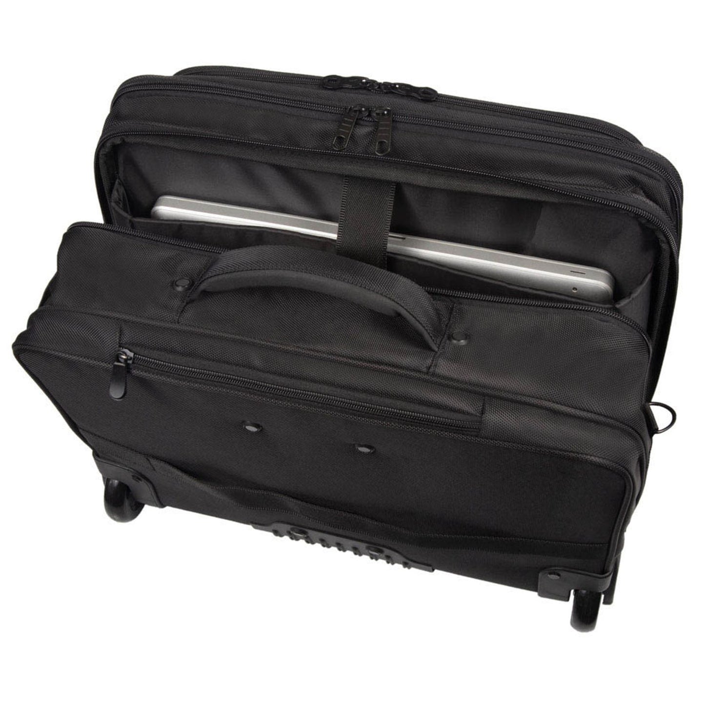 STOP® OCEAN PLASTIC Laptop-Trolley RPET Kunstfaser schwarz 45,0 x 23,0 x 38,0 cm | 46215