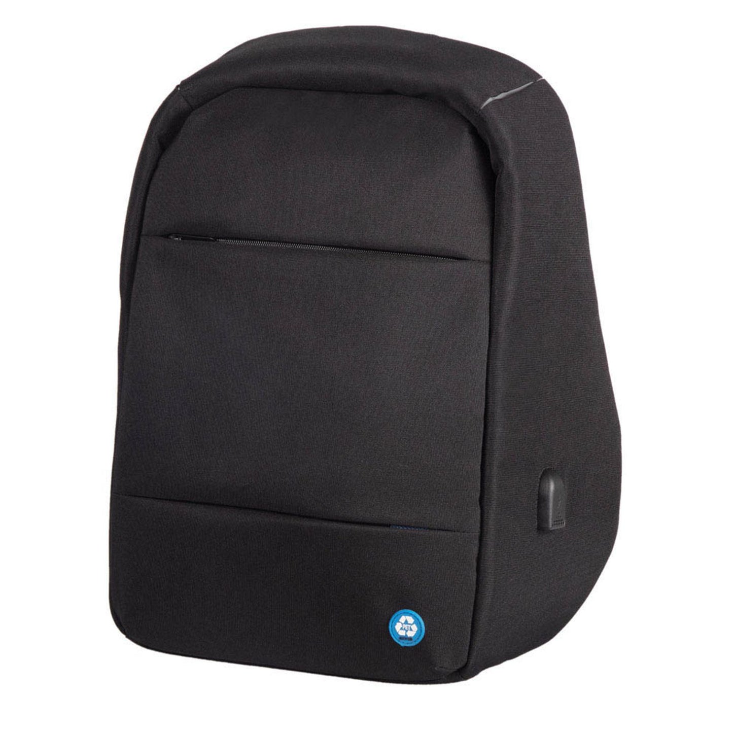 STOP® OCEAN PLASTIC Laptop-Rucksack RPET Kunstfaser schwarz bis 39,6 cm (15,6 Zoll) | 46200