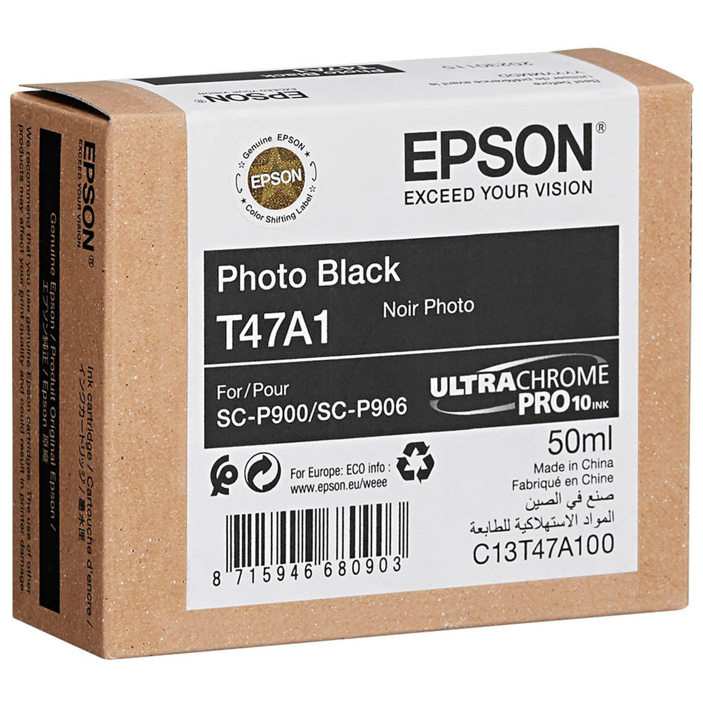 EPSON T47A1 Foto schwarz Druckerpatrone | C13T47A100