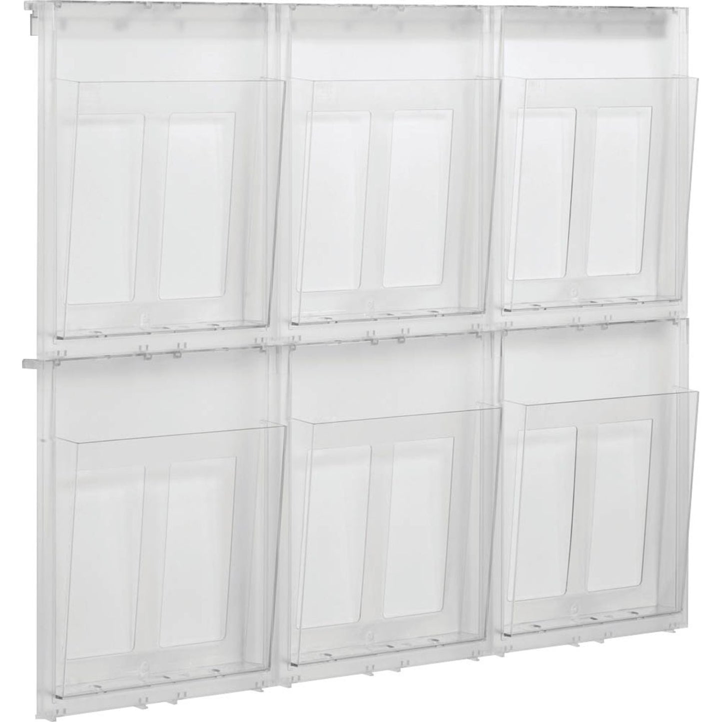 helit Wandprospekthalter the placativ transparent DIN A4 6 Fächer | H6812002