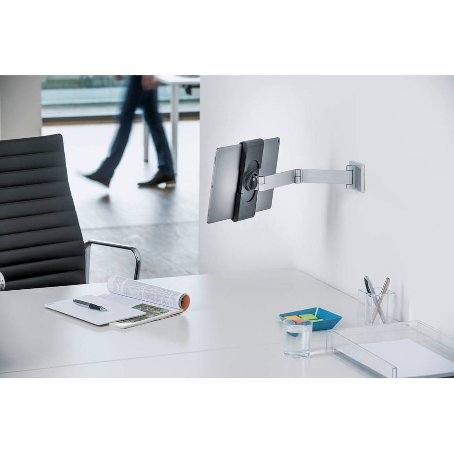 DURABLE Tablet-Halterung Wall Arm silber, schwarz für 1 Tablet, Wandhalterung | 893423