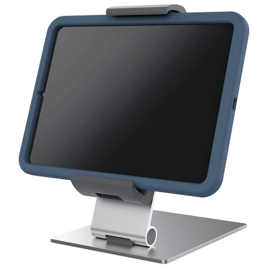 DURABLE Tablet-Halterung Table XL silber, schwarz für 1 Tablet, Tischbohrung | 893723