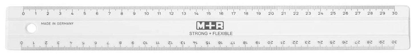 M + R Lineal STRONG + FLEXIBLE, glasklar
