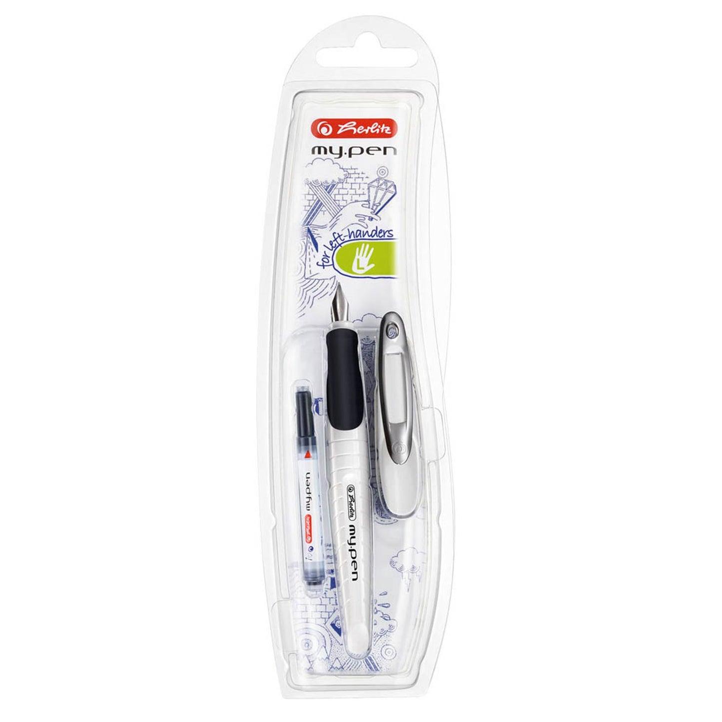 herlitz my.pen Patronenfüller L (Linkshänderfeder)