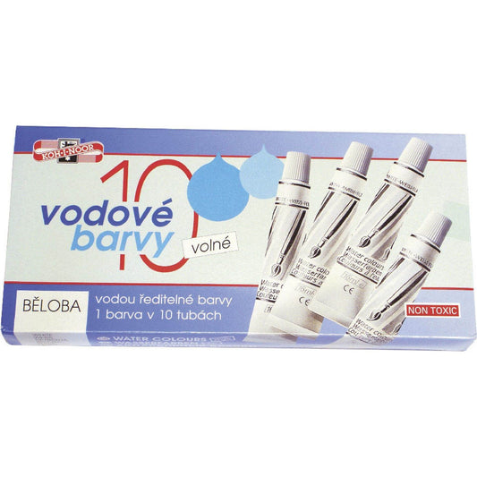 KOH-I-NOOR Temperafarben weiß 10x 16,0 ml | 164503 | 1 Pack = 10 St.