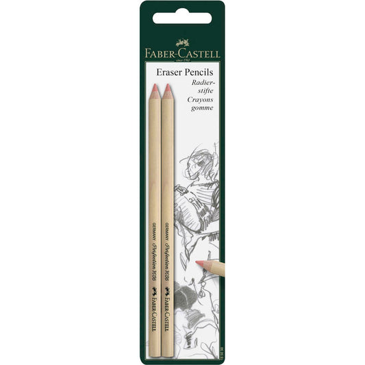 FABER-CASTELL Radierstifte PERFECTION 7056 | 185698 | 1 Pack = 2 St.