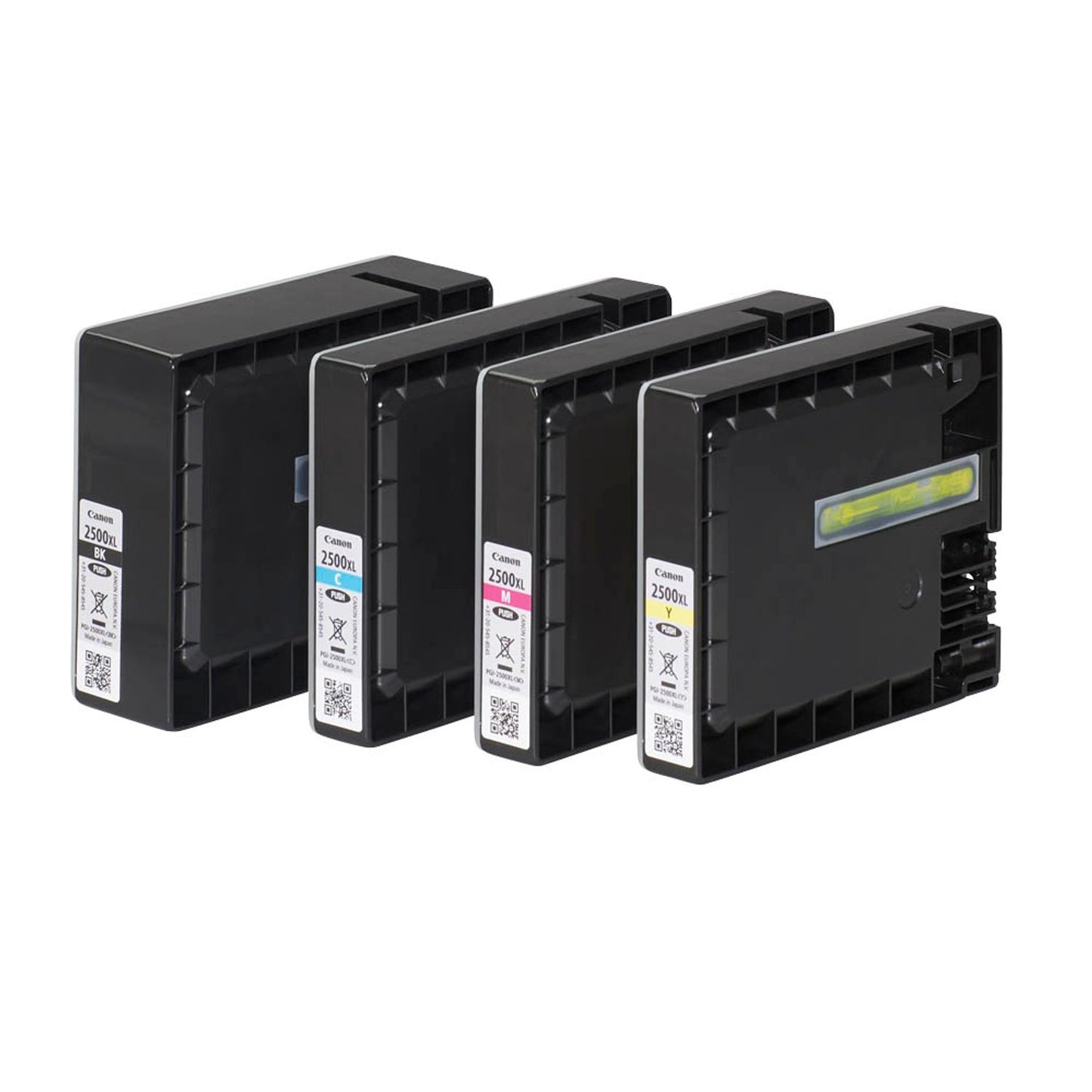 Canon PGI-2500 XL BK/C/M/Y schwarz, cyan, magenta, gelb Druckerpatronen, 4er-Set | 9254B010 | 1 Pack = 4 St.