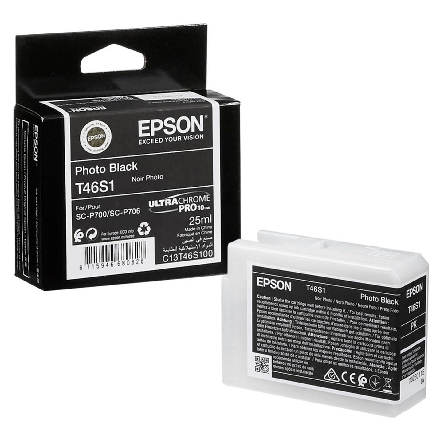 EPSON T46S1 Foto schwarz Druckerpatrone | C13T46S100