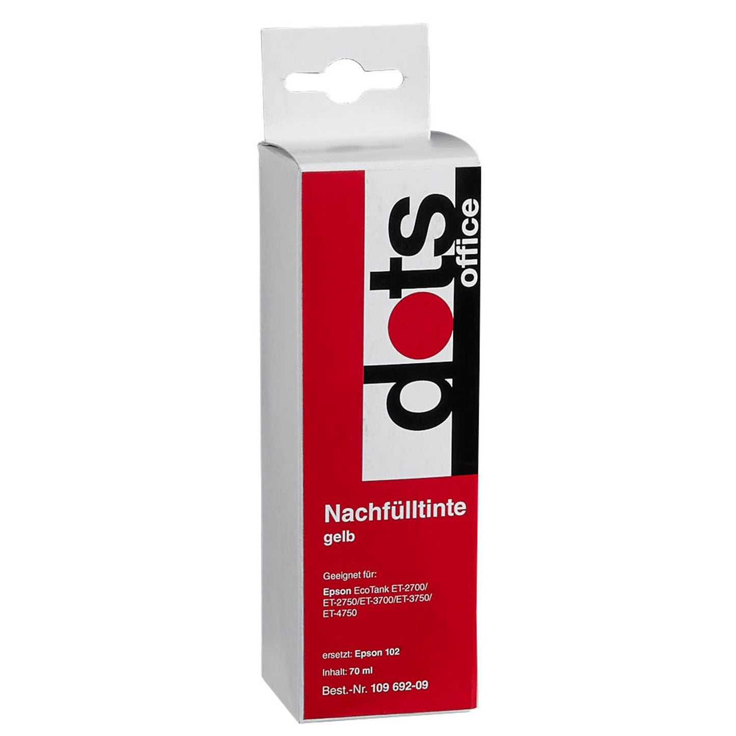 dots gelb Tintenflasche kompatibel zu EPSON 102/T03R44 | 1642,0009-DOTS